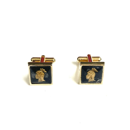 Costume Roman Head Cufflinks