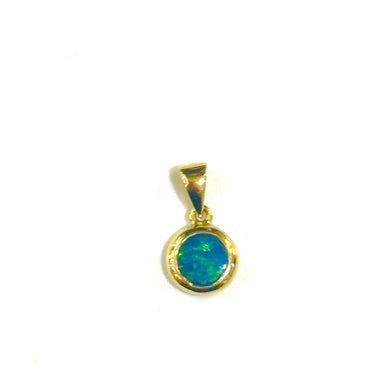 14ct Yellow Gold Opal Pendant