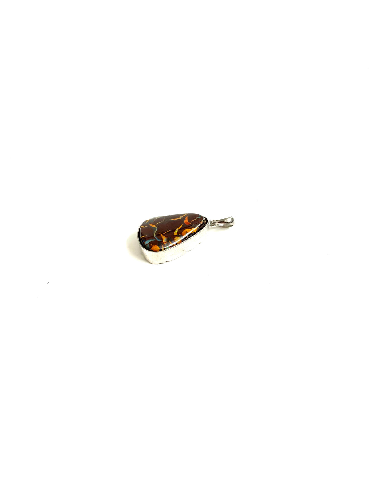 Sterling Silver Boulder Opal Pendant
