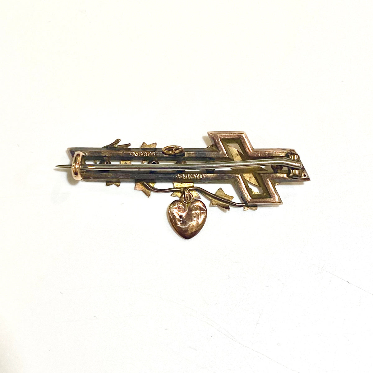 9ct Yellow Gold Mizpah Brooch