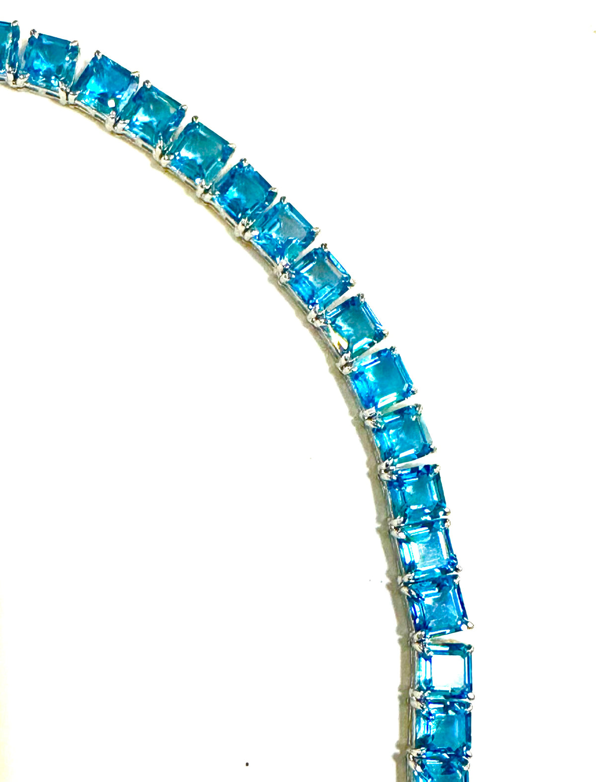 Sterling Silver London Blue Topaz Necklace