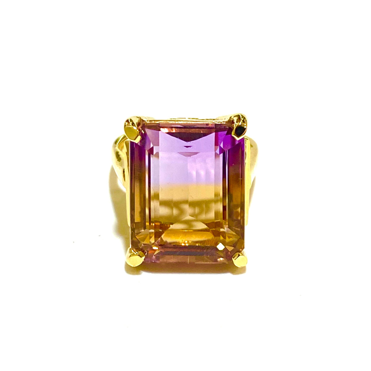 9ct Yellow Gold Ametrine Ring
