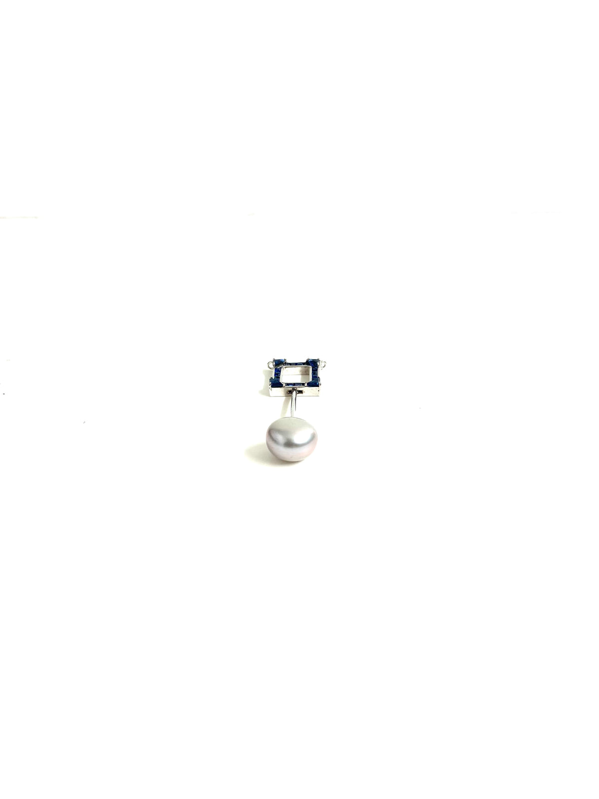 9ct Gold Sapphire and Pearl Pendant