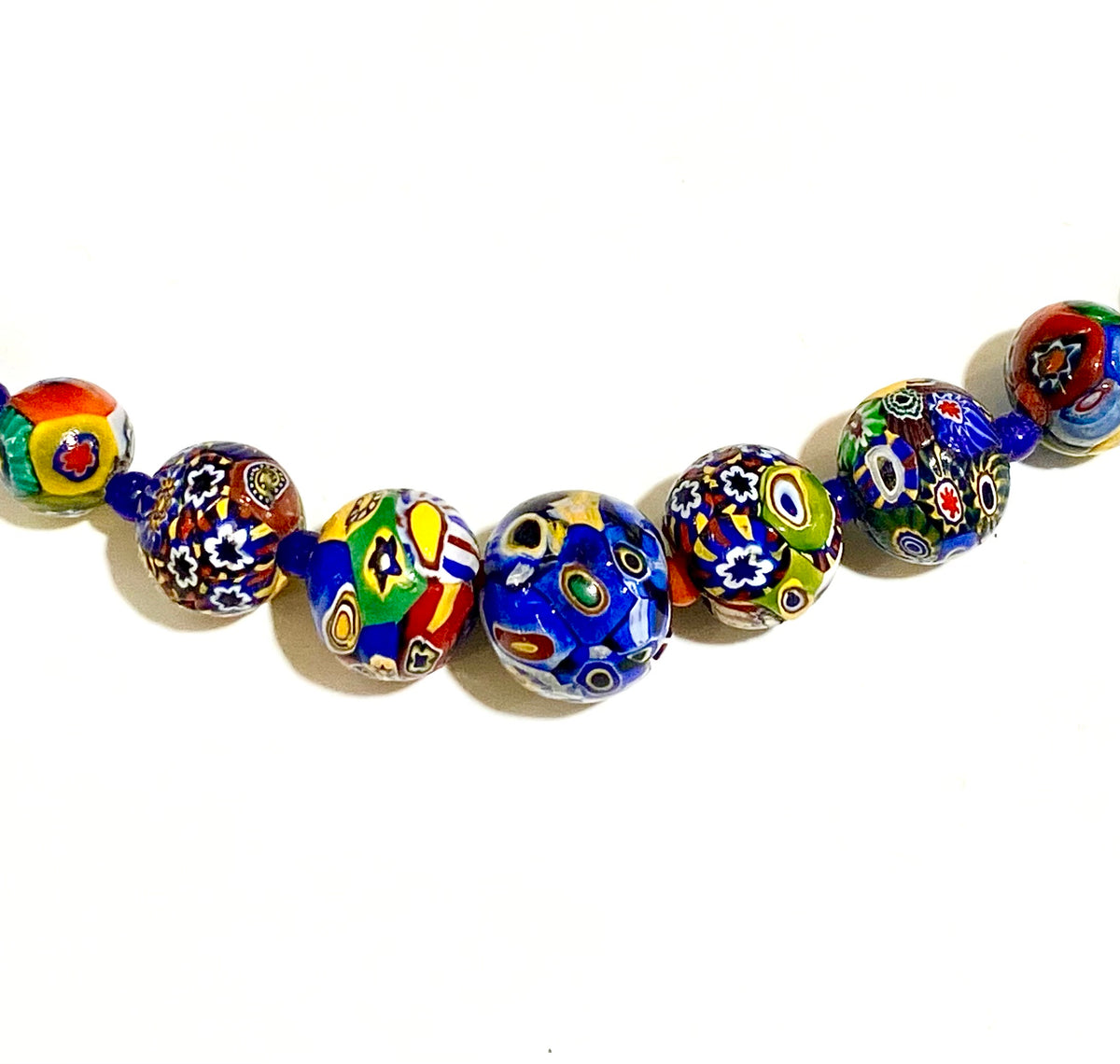 Antique Millefiori Beaded Necklace