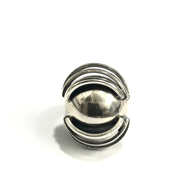 Handmade Modernist Sterling Silver Ring