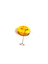 Butterscotch Amber Brooch with 9ct Gold Back