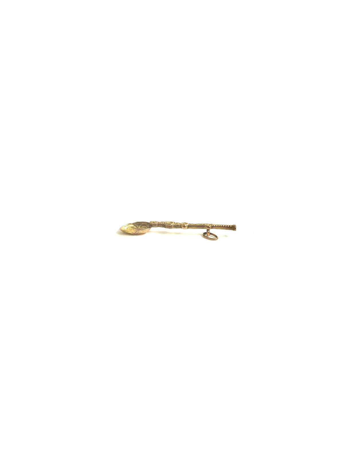 9ct Rose Gold Engraved Spoon Pendant
