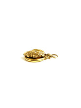 Shell Leaf Gold Locket