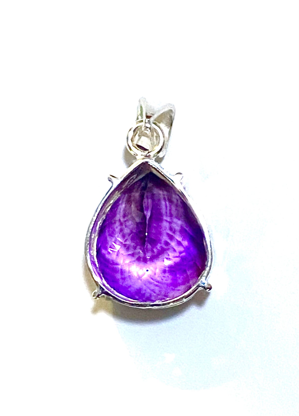 Natural Amethyst Sterling Silver Pendant