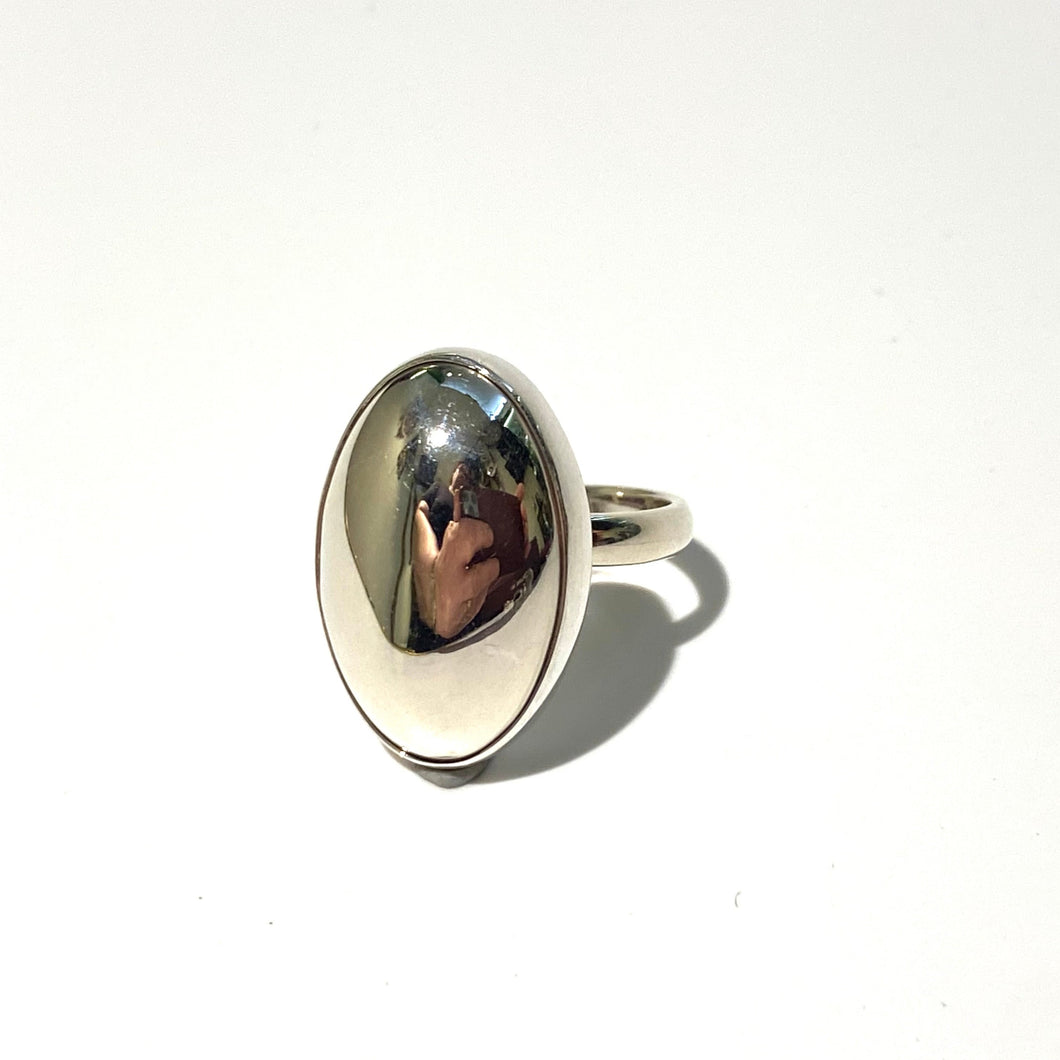 Sterling Silver Oval Ring