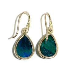 Chrysocolla Teardrop Sterling Silver Drop Earrings