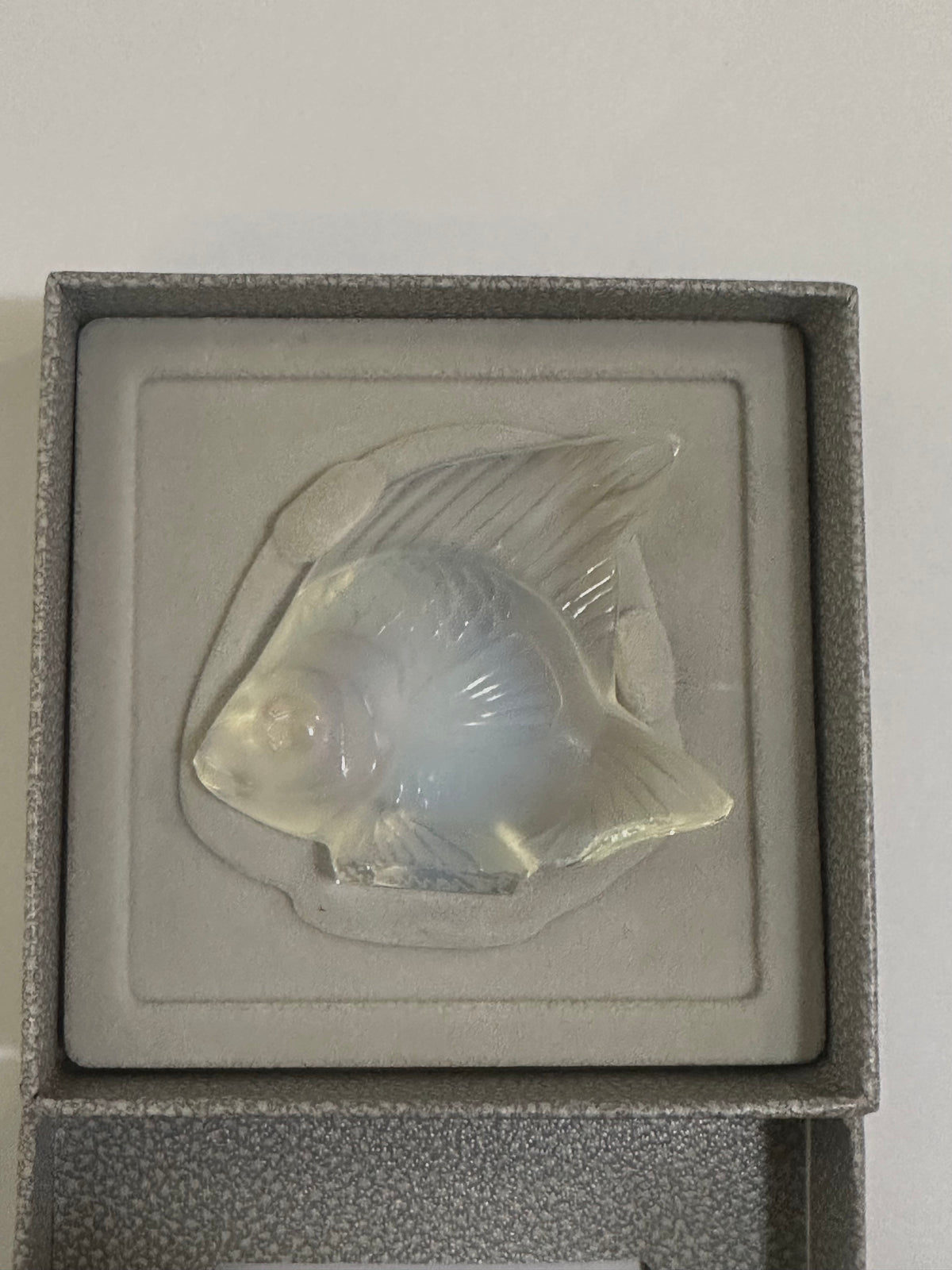 Lalique Clear Art Glass Fish