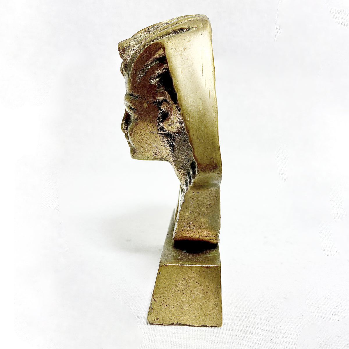 Vintage Brass Tutankhamun Bust Figurine