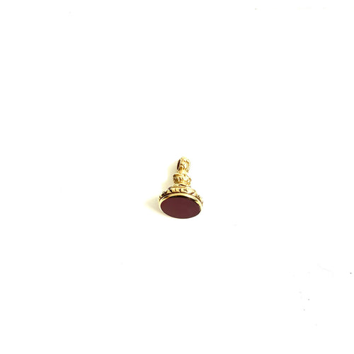 9ct Gold Carnelian Fob