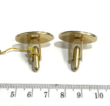Vintage Oval Gold Toned Cufflinks