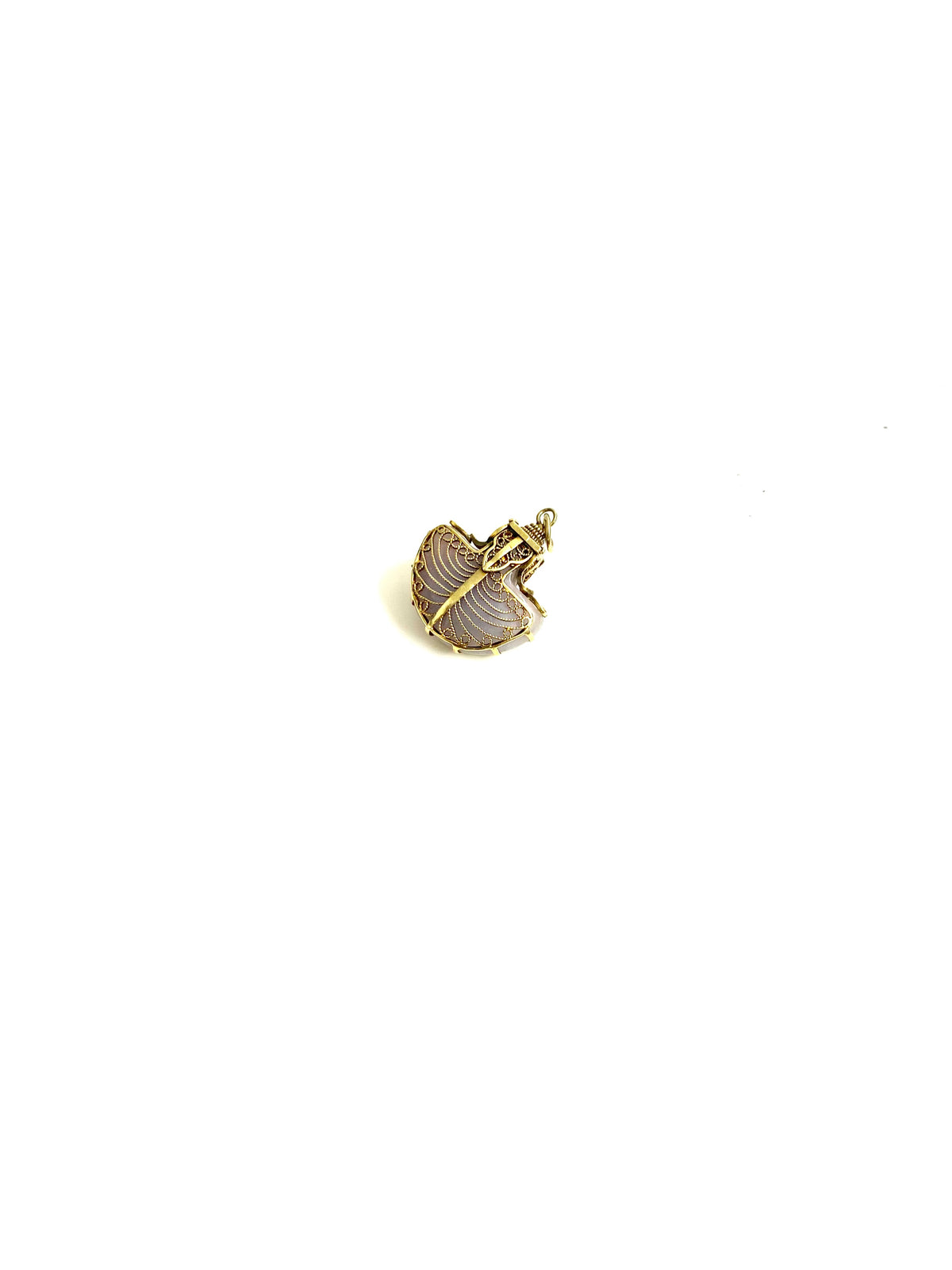 Antique 14ct Gold Lavender Jadeite Pendant