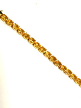 Sterling Silver Yellow Sapphire and Citrine Bracelet