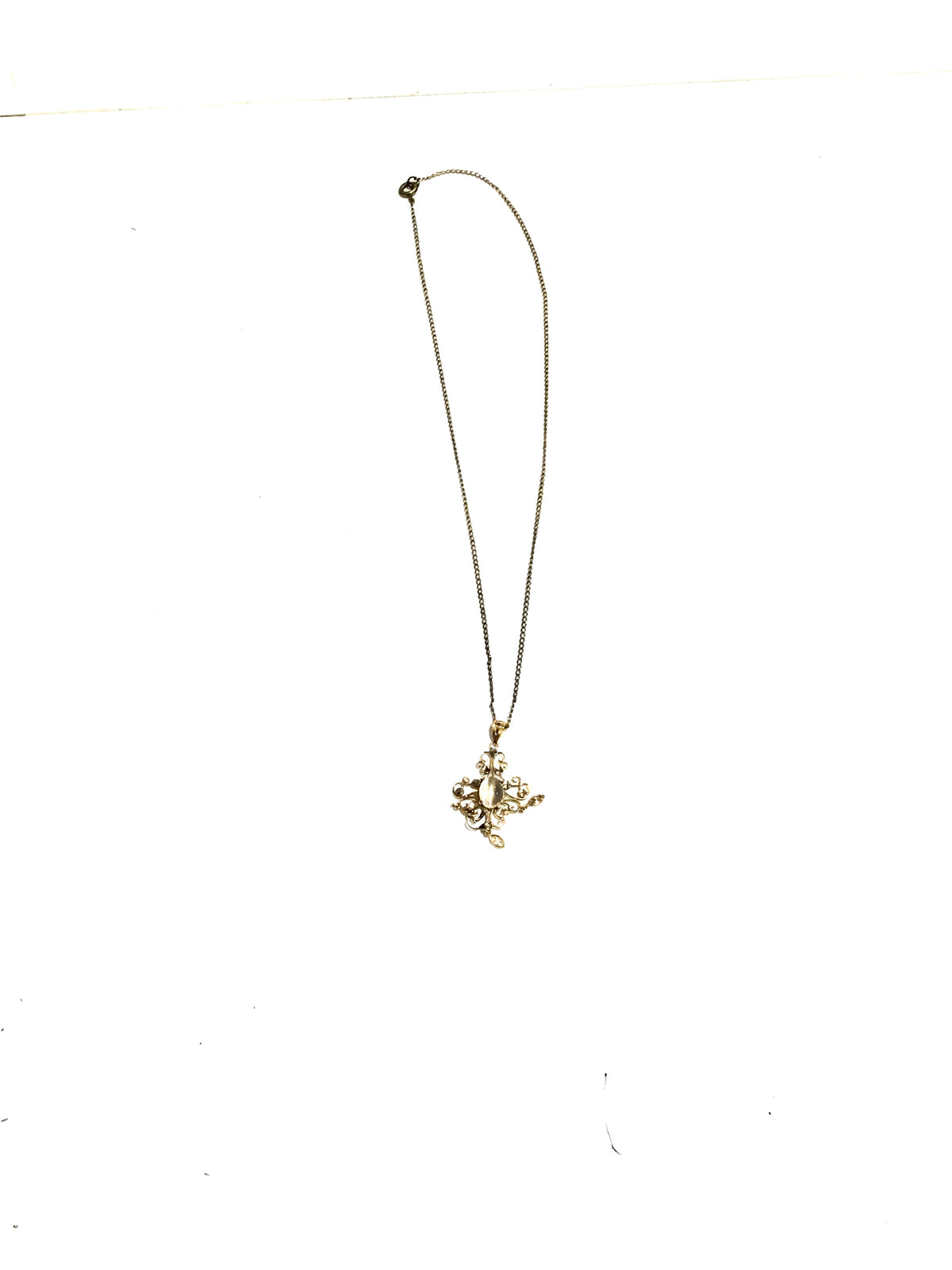 14ct Rose Gold Moonstone Necklace