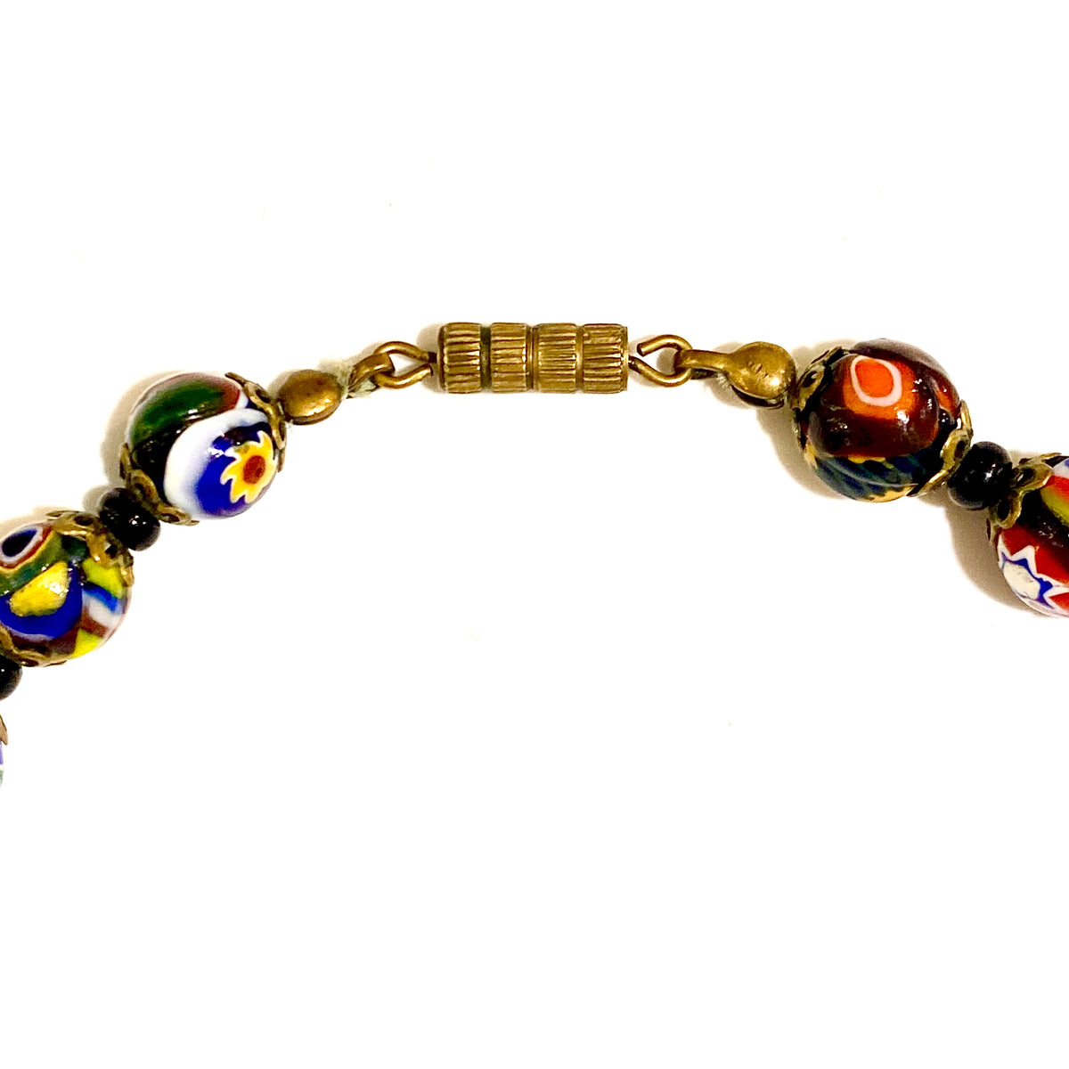 Millefiori Glass Beaded Necklace