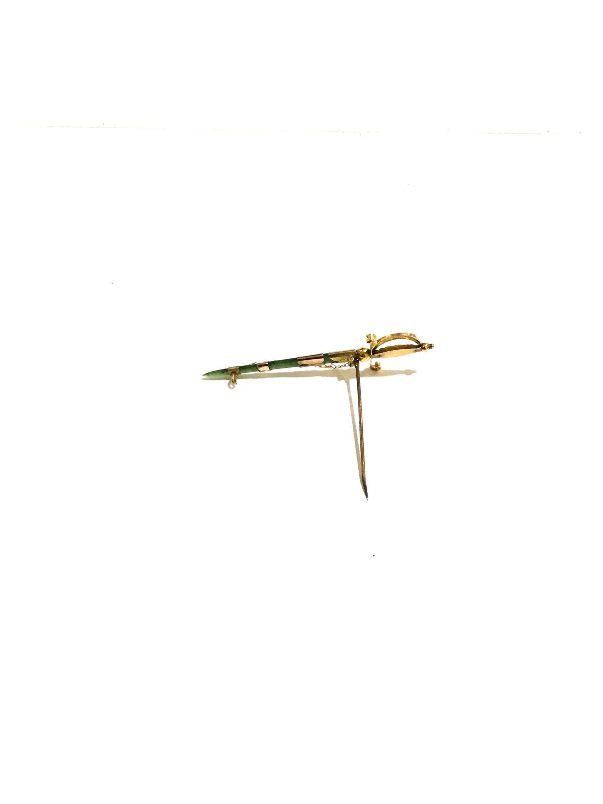 Thin Jade Brooch