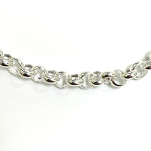 Sterling Silver Chain Necklace with Cubic Zirconia Clasp