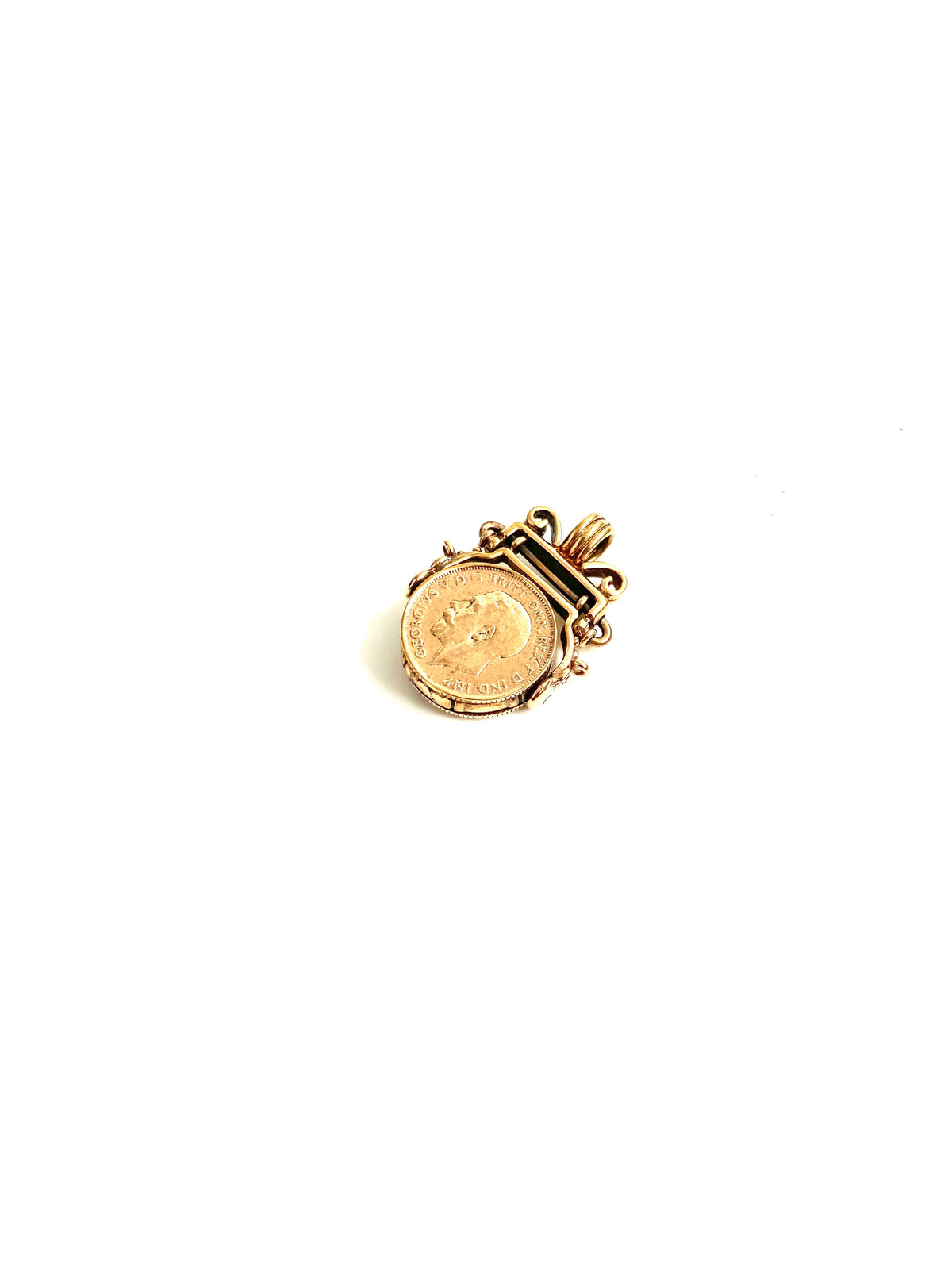Vintage 9ct Rose Gold Cameo 1919 King George V