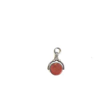 Sterling Silver Agate Fob Pendant