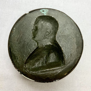 Antique Bronze Napoleon Medallion Bust