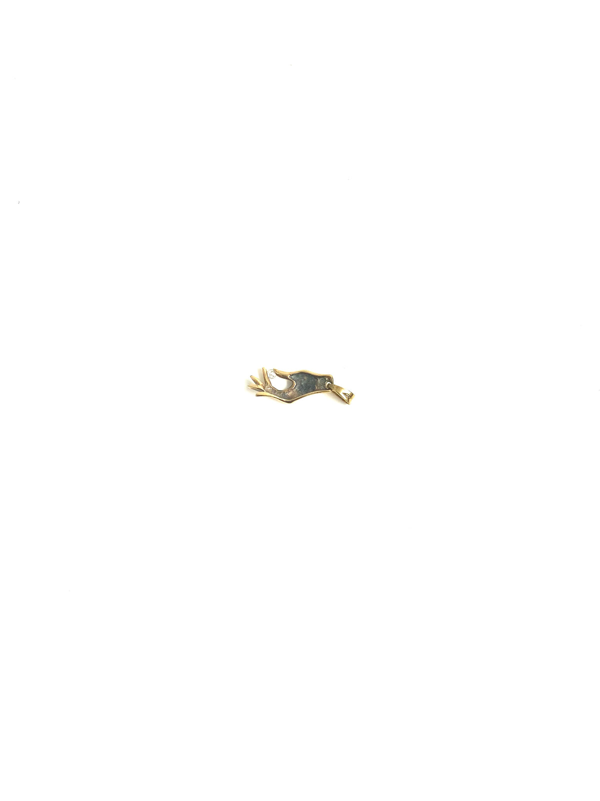 9ct Gold and Diamond Hand Pendant