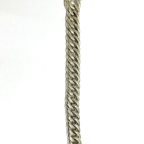 Sterling Silver Half Curb Link Chain Bracelet