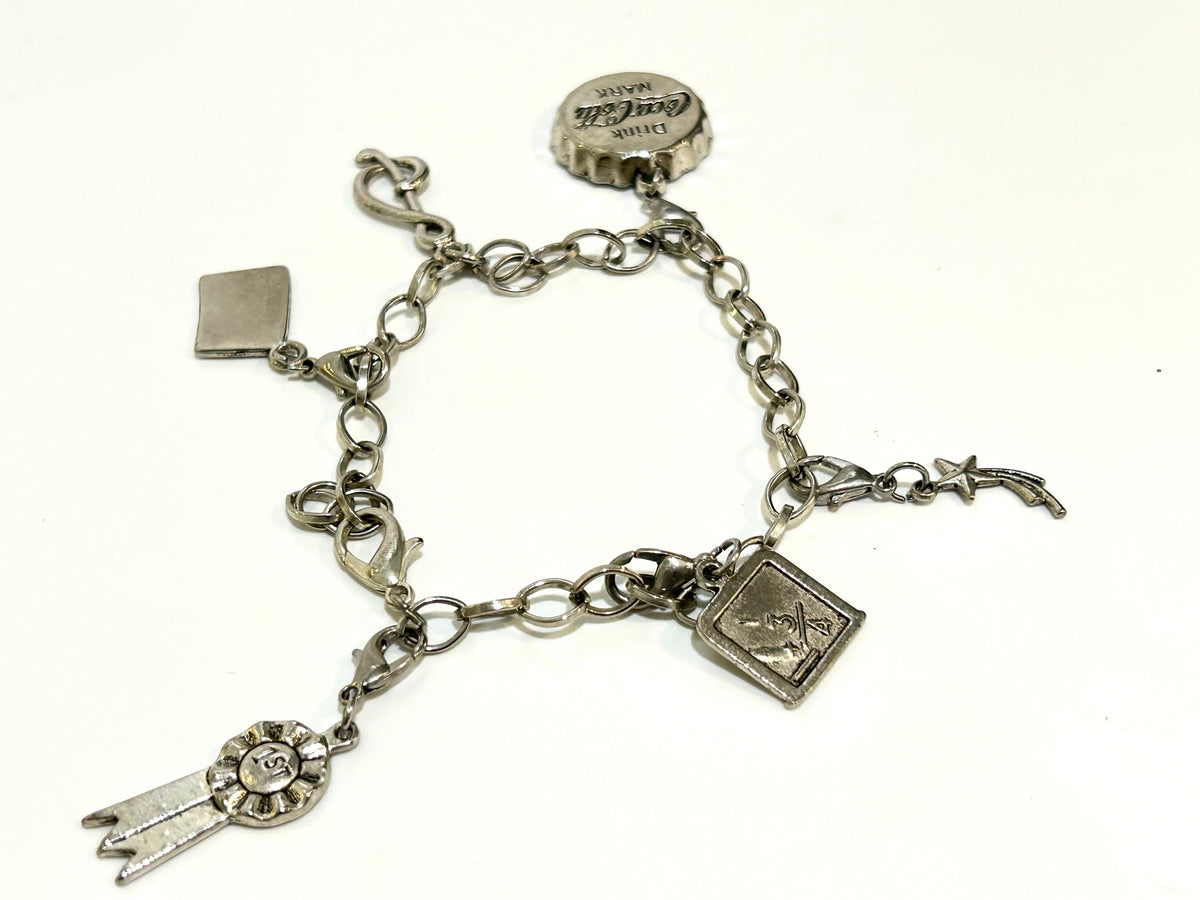 Vintage Sterling Silver Charm Bracelet