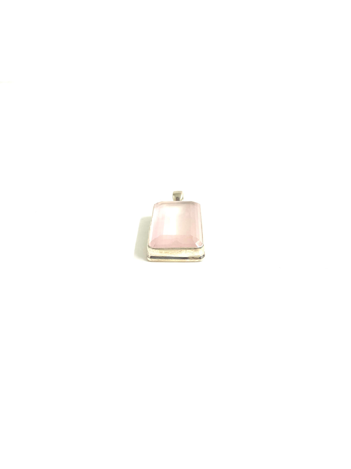 Sterling Silver Rose Quartz Pendant