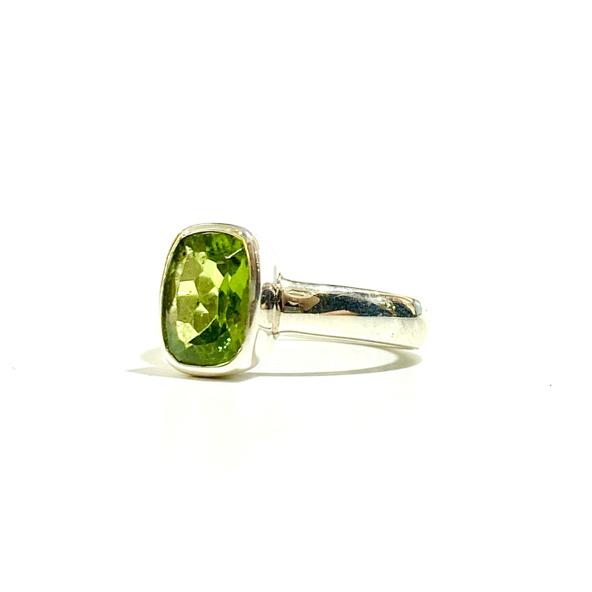 Sterling Silver Peridot Ring
