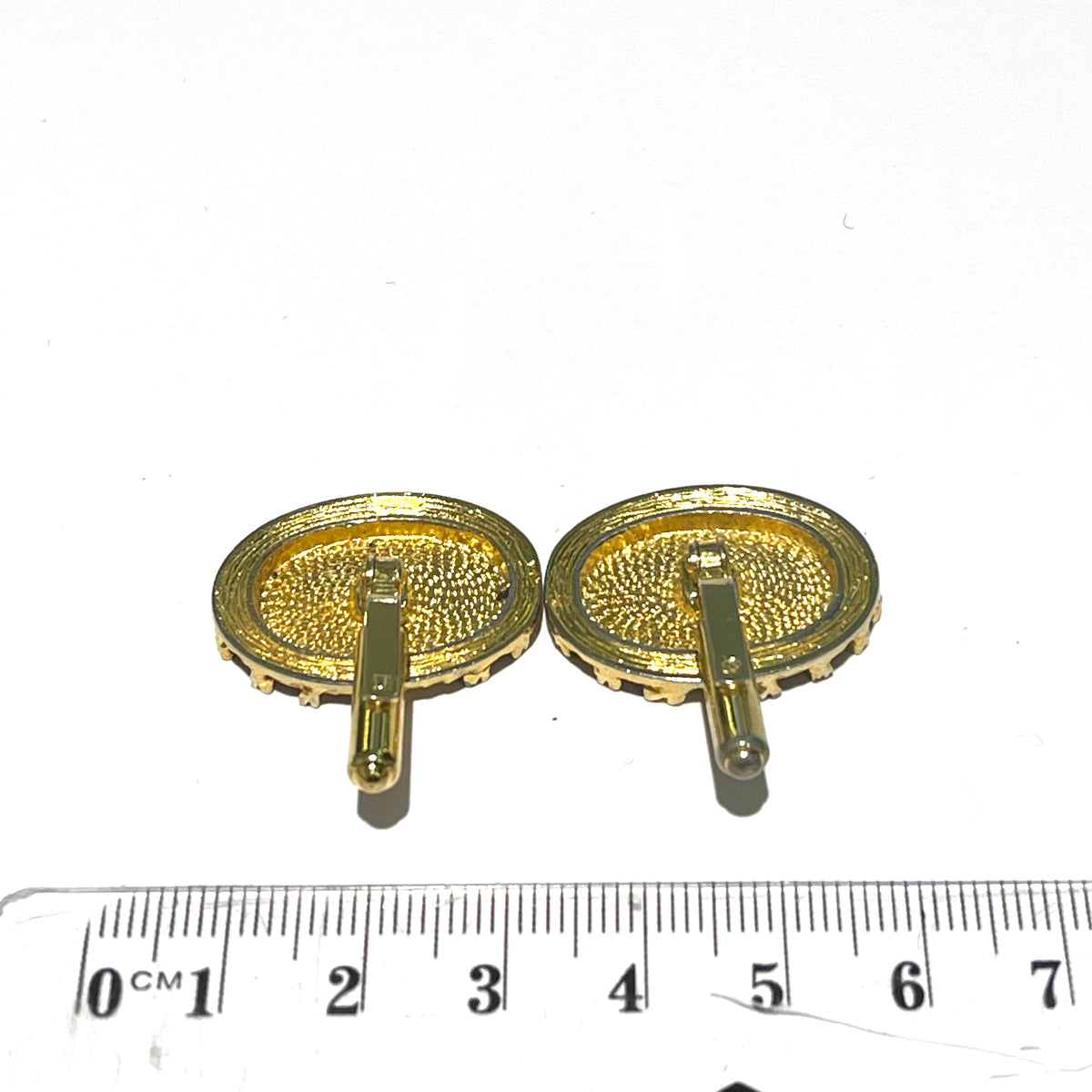 Vintage Gold Plate Swirly Design Cufflinks