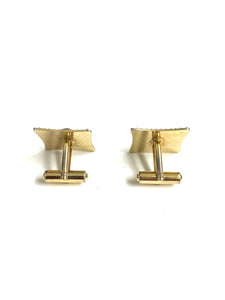 Vintage 1960's Synthetic Opal Costume Cufflinks