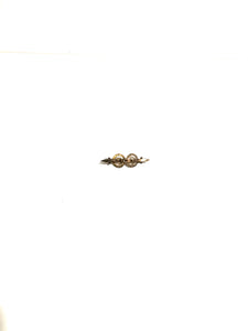 9ct Gold Brooch with Two Circles