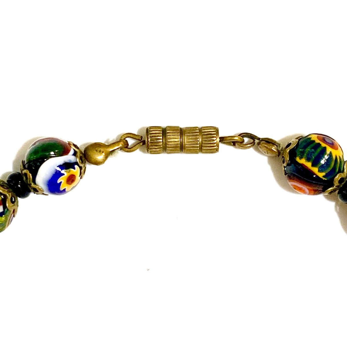 Millefiori Glass Beaded Necklace