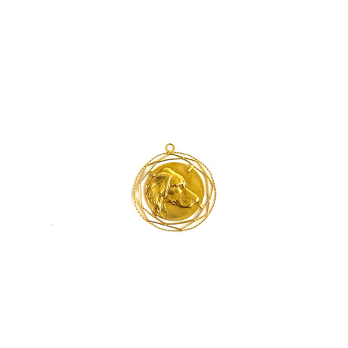 9ct Gold Dog Pendant