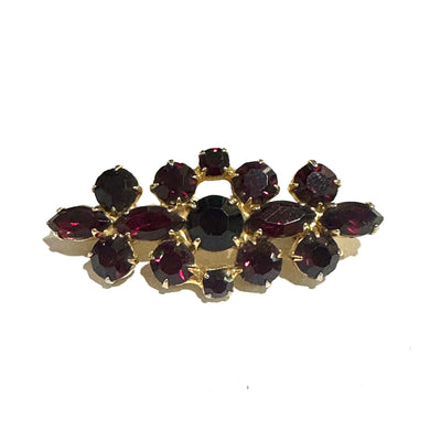 Costume Red Crystal Brooch