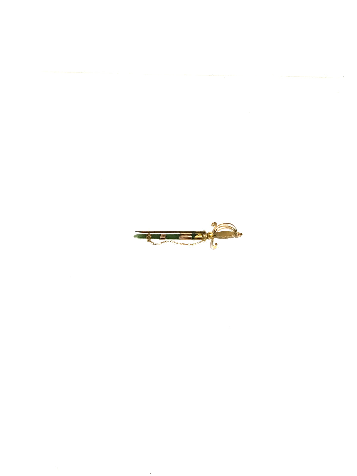 Thin Jade Brooch