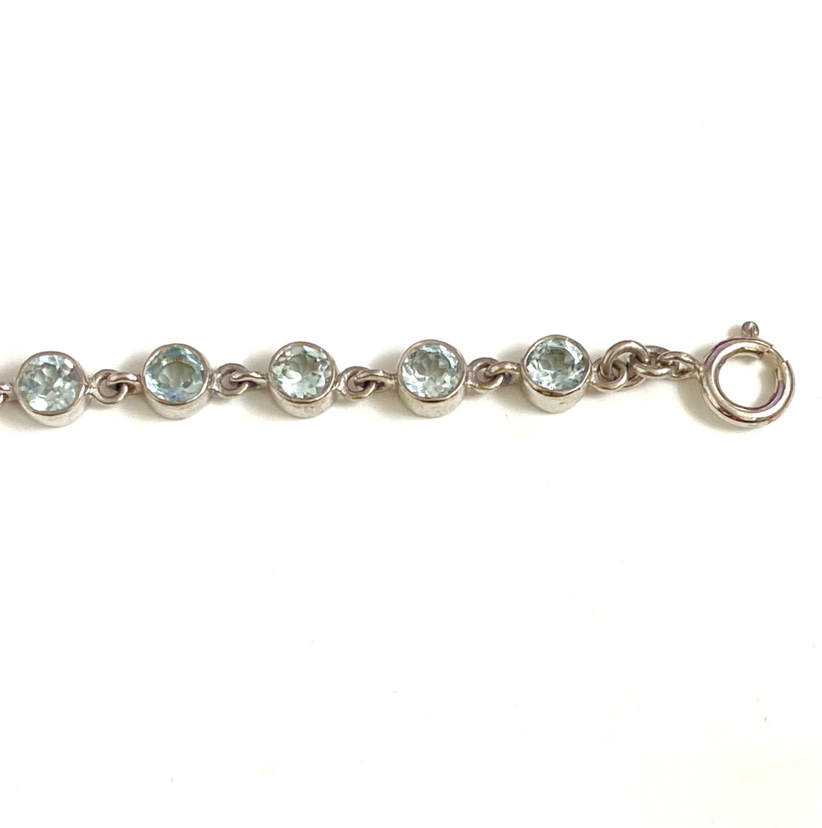 Sterling Silver Blue Topaz Bracelet