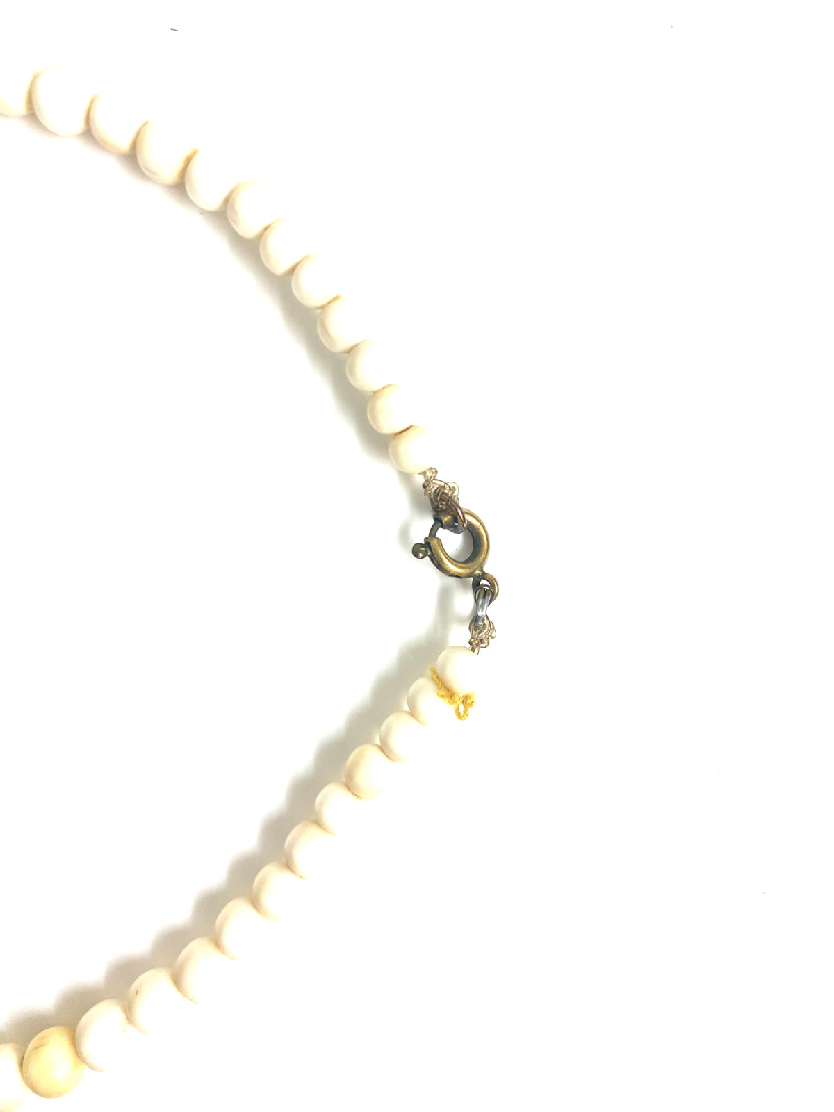 Carved Ivory Graduated Necklace