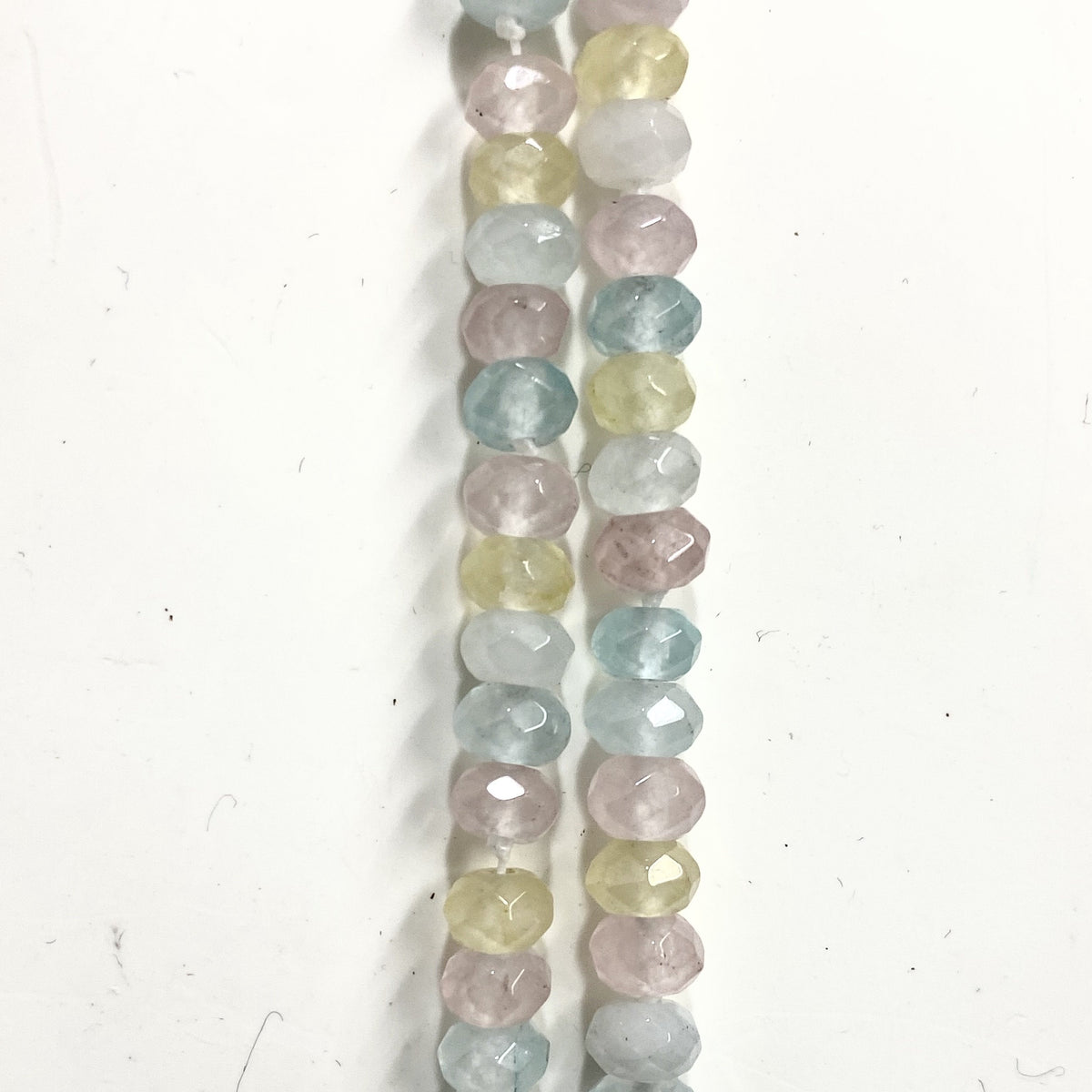 Sterling Silver Facated French Crystal Beaded Necklace