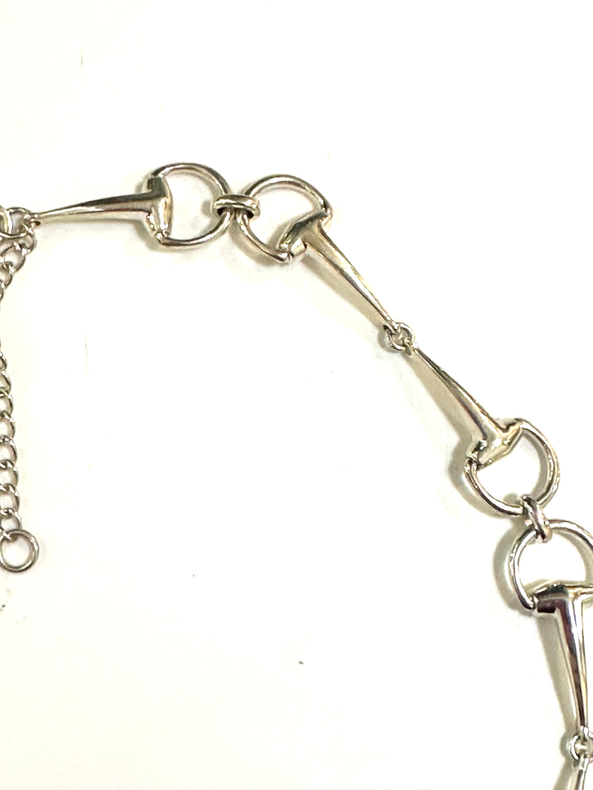 Sterling Silver Horse Bit Necklace