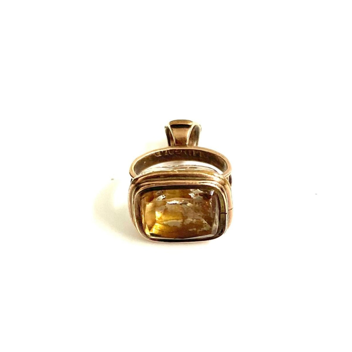 Sterling Silver Gold Plated Citrine Pendant