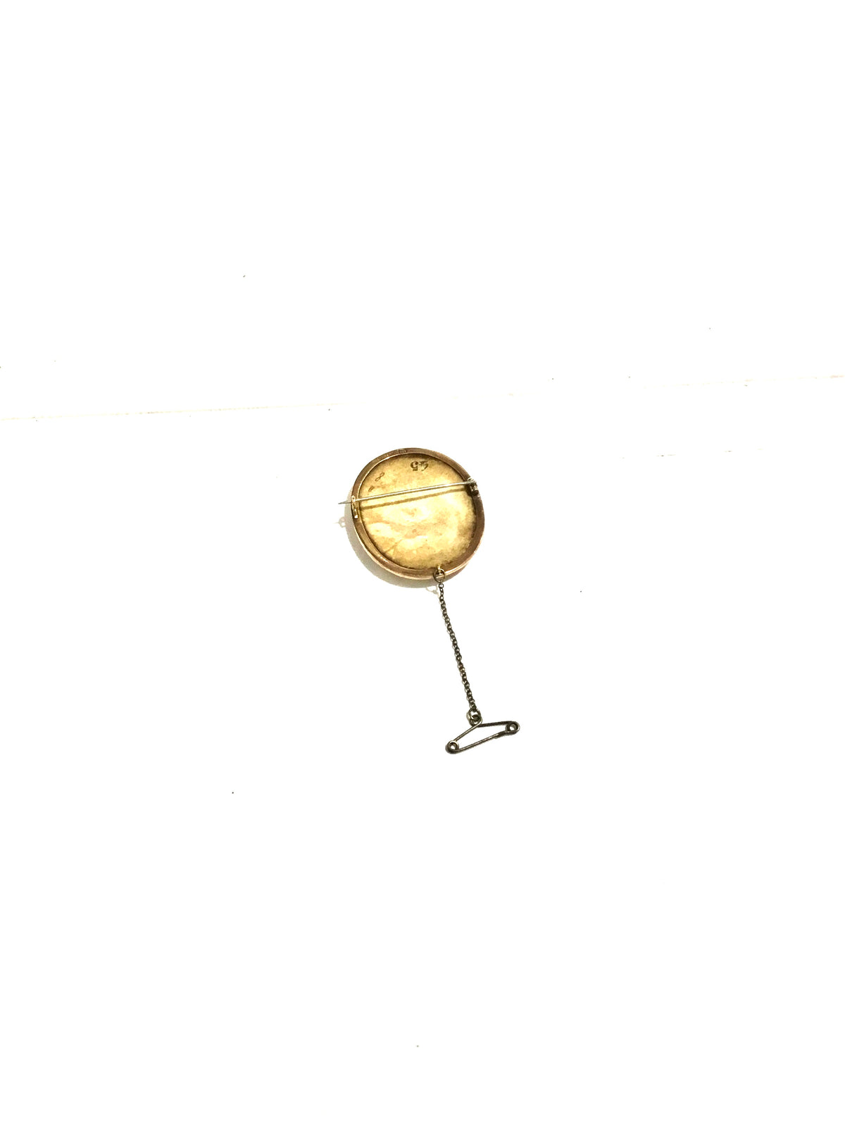 9ct Rose Gold Porcelain Miniature circa 1890