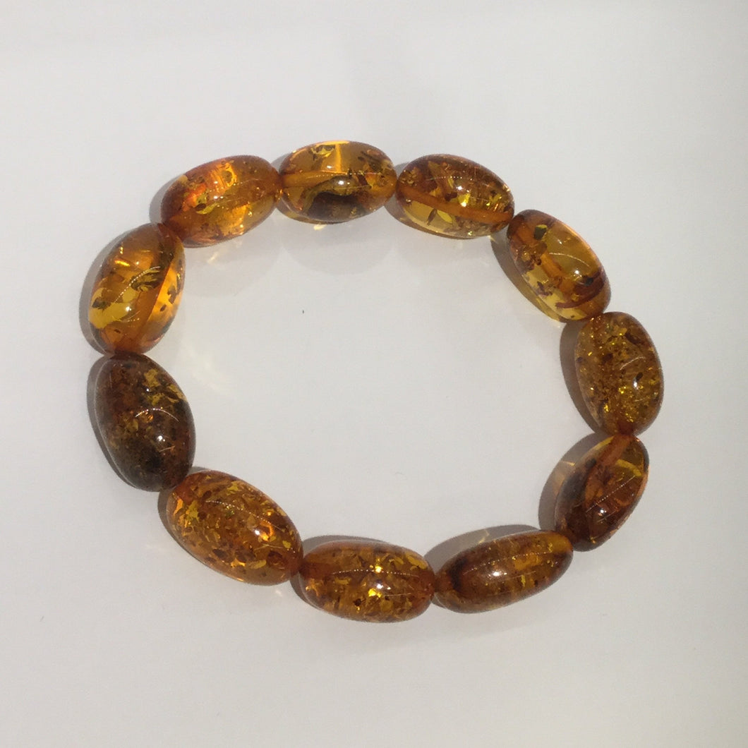 Natural Baltic Amber Beaded Bracelet