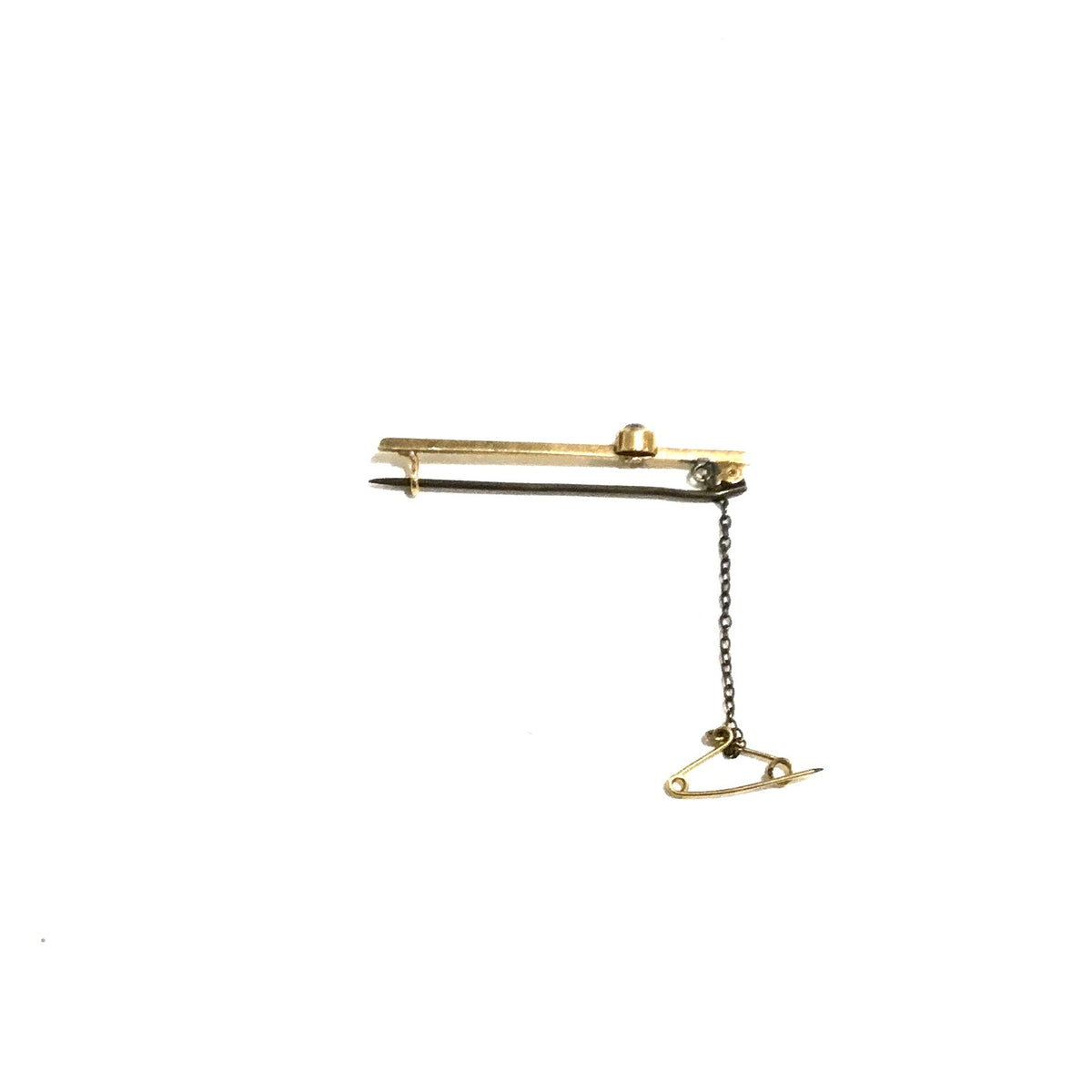 Small Citrine Bar Brooch