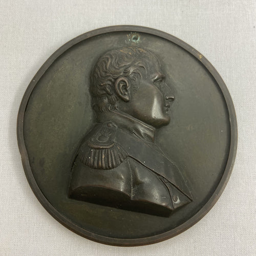 Antique Bronze Napoleon Medallion Bust