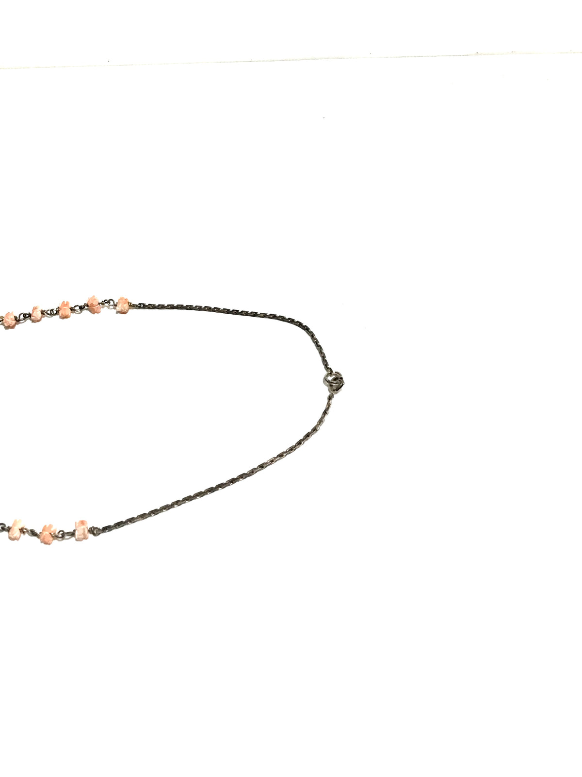 Sterling Silver and Coral Necklace